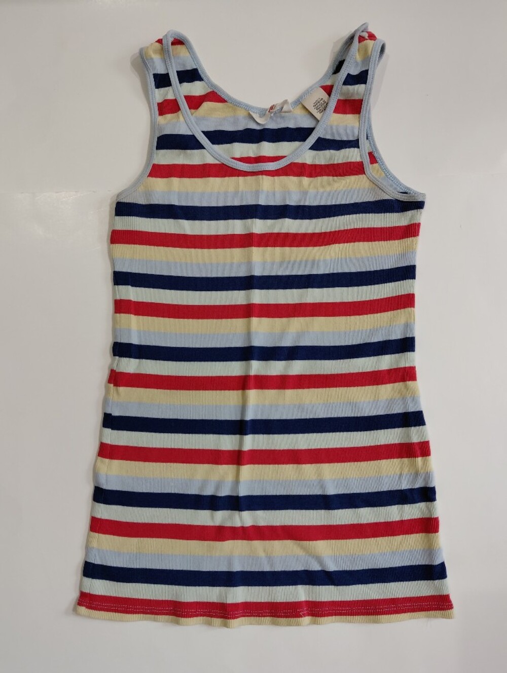 Levi's Red, Navy & Cream Striped Ribbed Tank Size Med